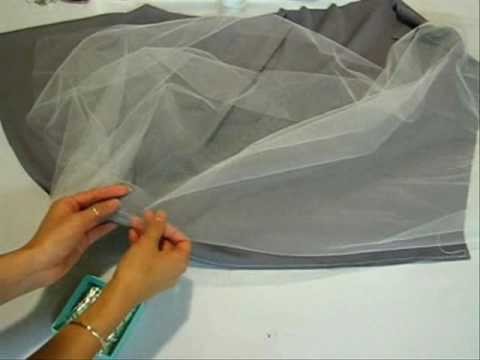 The Sewing Studio: Grey Princess Dress With Tulle & Lace