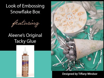 Aleene's Look of Embossing Snowflake Box by Tiffany Windsor