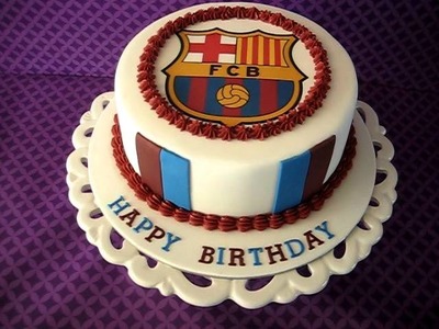 Barcelona FC Cake