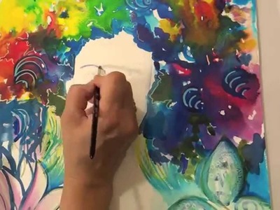 Bella, Comment peindre aux encres, How to paint with ink