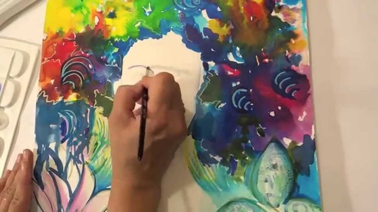 Bella, Comment peindre aux encres, How to paint with ink