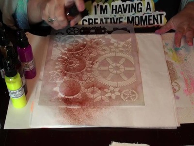 Color Mists-Fun with Stencils #1