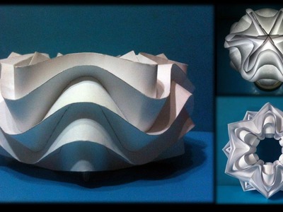 Curved Folding Paper (Ball Cylinder Star)