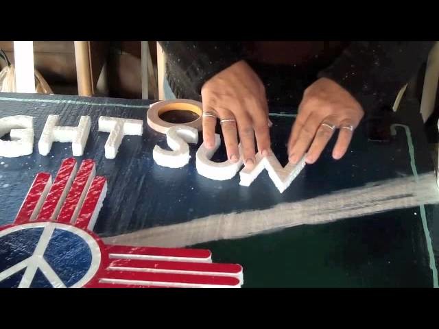 Cutting Out Letters by Hand From Foam