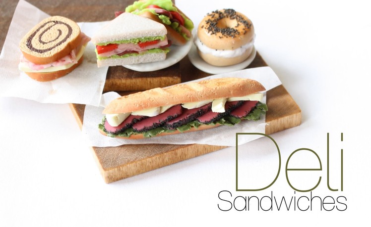 Deli Sandwiches - Polymer Clay Miniature Food Tutorial