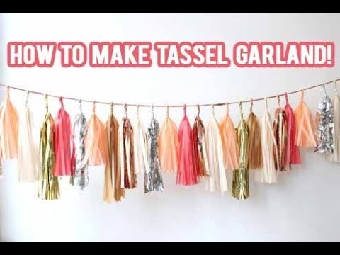 DIY How to make a Tassel Garland Banner! | NicoleMatthews |