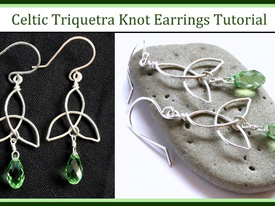 Easy Jewelry Tutorial : How to Make a Celtic Knot Charm & Trinity Knot Earrings : Wire Wrapped