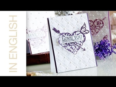 Elegant Valentines Day Cards (Using Spellbinders and Avery Elle)