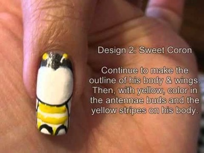 Entry to Beenabop's New Year's Nail Art Contest: New Year with Sweet Coron