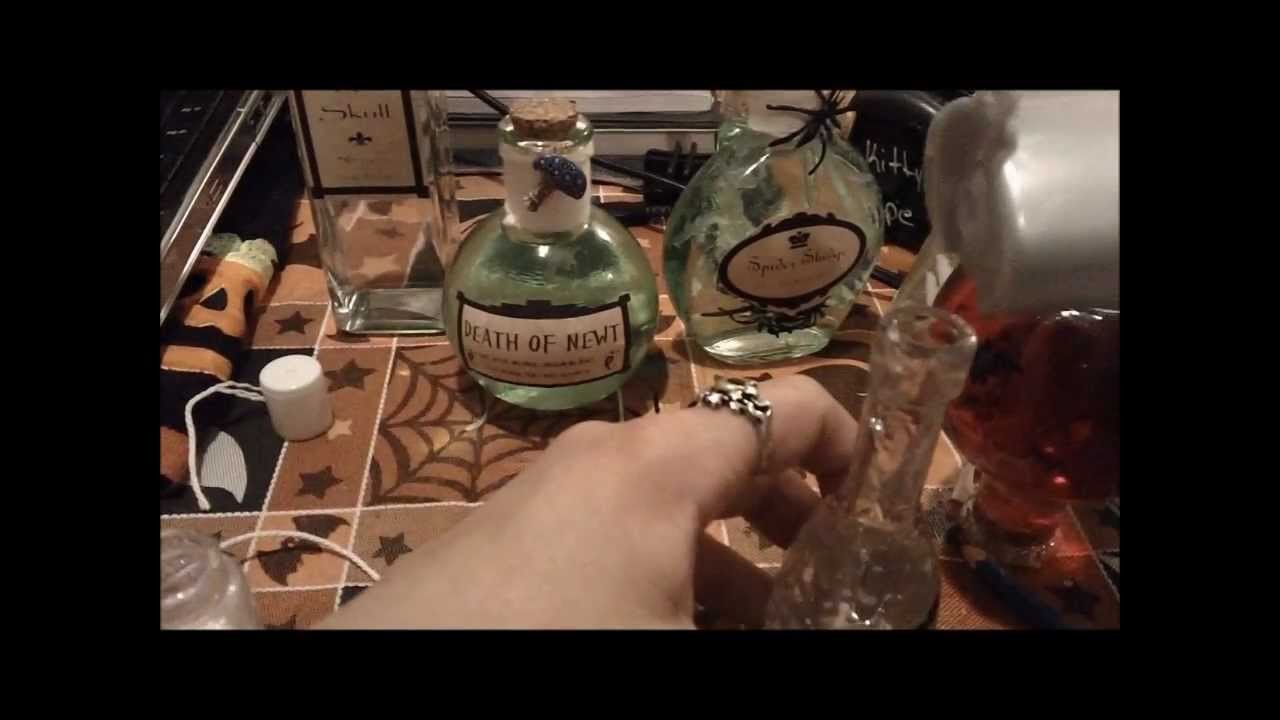 Halloween Project 3:How to make Halloween Potion Bottles
