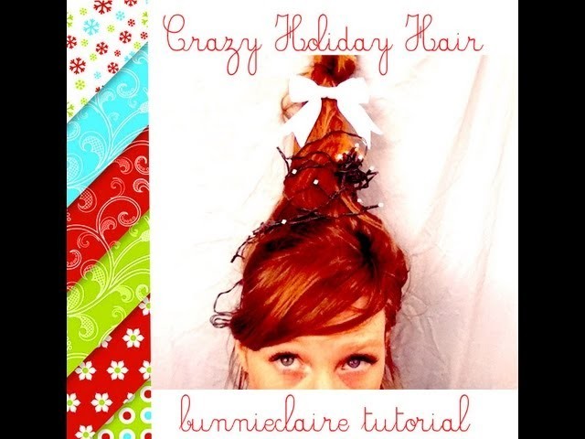 Holiday hair! How to make water bottle crazy hair!