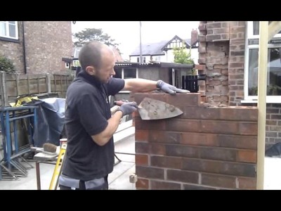 How to build a brick wall (bricklaying)