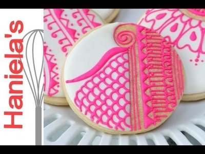 How To Decorate Henna Cookies, Piping on Cookies