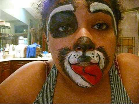 How To Do Kids Face Painting Of A Dog