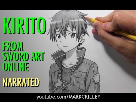 How to Draw Kirito from "Sword Art Online"