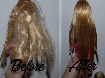 How to fix messy Barbie hair. straight hair? - Tutorial