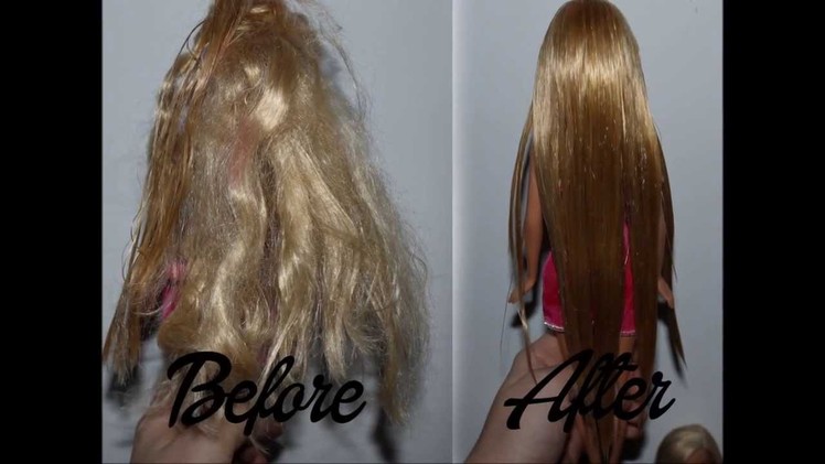How to fix messy Barbie hair. straight hair? - Tutorial