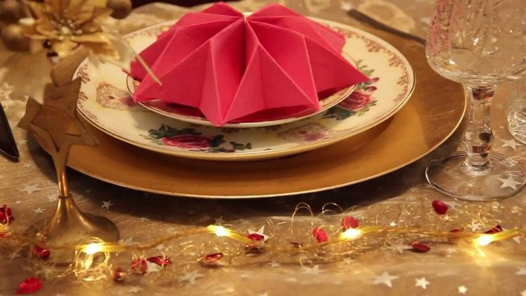 How to fold napkins - Three decorative ways - Star, leaf and crown