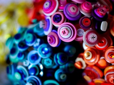 How to make a button bouquet