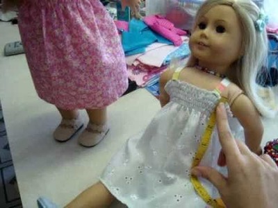 How to make a Gathered dress for your American Girl Doll Part 1