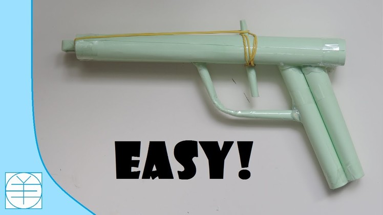 How To Make A Paper Gun That Shoots Rubber Bands (With Trigger). (Easy) (HD)