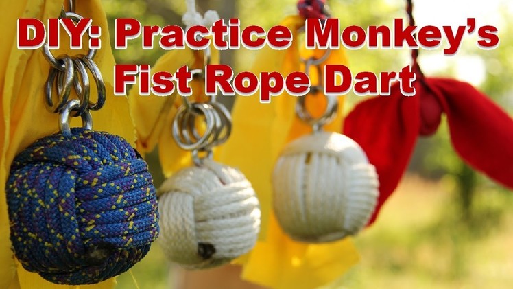 How to Make a Practice Rope Dart. Monkey's Fist Knot (Part 2a of 4)