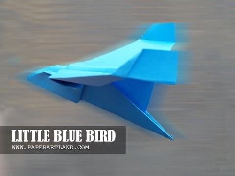 How to make an EASY paper plane that flies FAST | Little Blue Bird
