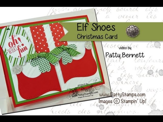 How to Make Elf Shoe Christmas Card with the Top Note Die