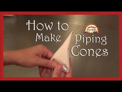 How to Make Parchment Paper Cones for Cake Writing & Decorating by Wicked Goodies