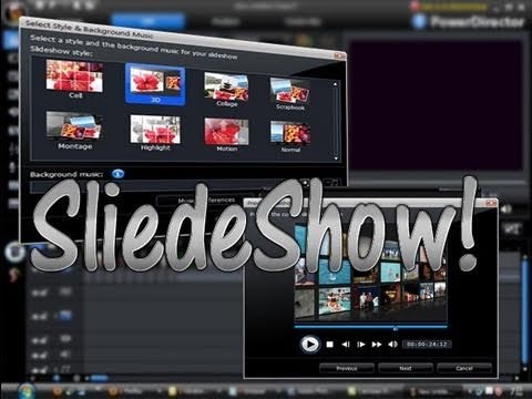 How to make slide-show in Power Director