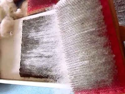 How to use and make an inexpensive carding board, next best thing to a drum carder