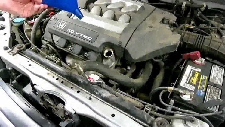 Howto DIY 2002 Honda Accord Oil Change replace oil filter - 2001 2003 2004 01 02 03 04