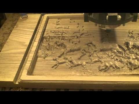 Hunt Scene - CNC Carving