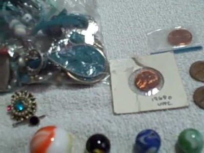 Junk Drawer Vintage Jewelry Marbles Old Coins Silver Ring SilverWare Oneida used