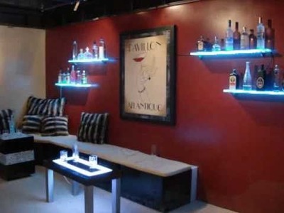 LED Wall Mounted Bar Shelf - Bar Display