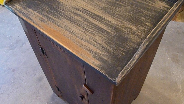 Make A Rustic "Washstand" Bedside Table From Reclaimed Wood