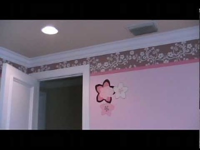 Mural Baby Girl Theme Room with Butterfly Wall Decor in South Florida