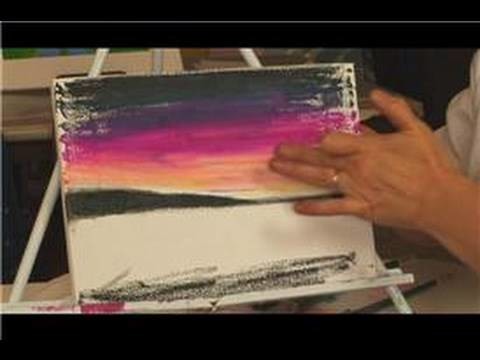 Oil Pastel Techniques : Using Pastels on Canvas