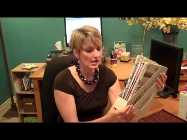 Organizing Papers by Going Vertical | Clutter Video Tip