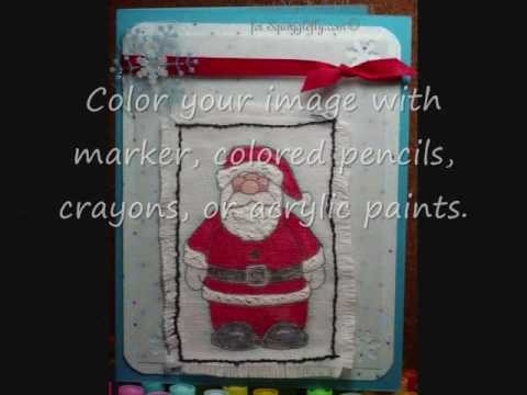 Printing Digital Images on Fabric for card making