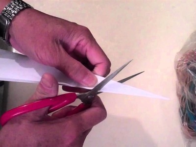 Rubber band propelled paper rocket plane part 1