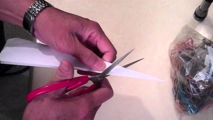 Rubber band propelled paper rocket plane part 1