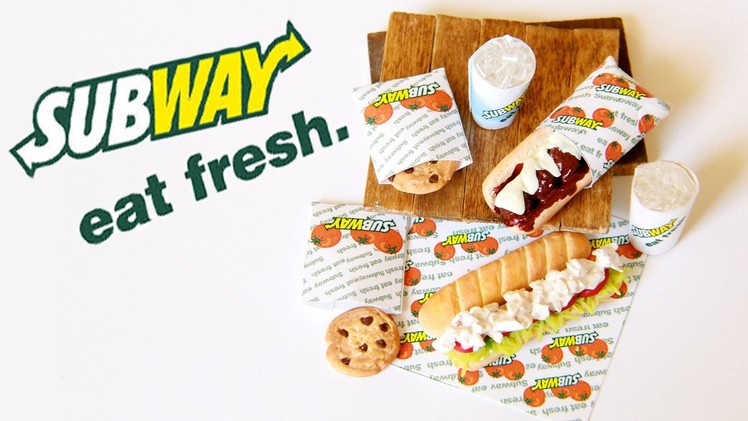 Subway Sandwiches : How To Make Sub Sandwiches, Cookies, and Drinks with Polymer Clay