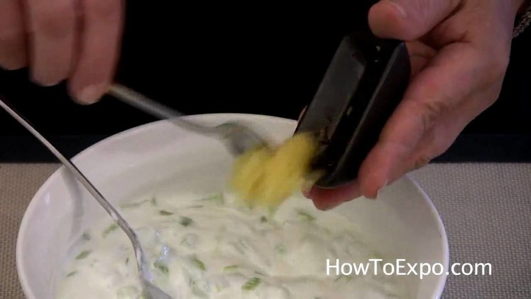 Tzatziki - How to Make Tzatziki Sauce Recipe - Yogurt - Cucumber - Garlic Dip