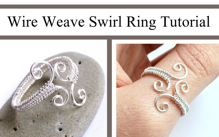 Wire Weaving Jewelry Tutorial : Adjustable Swirl Ring : Wire Wrapped