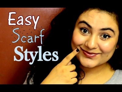 4 Easy Scarf Styles {Delhi Fashion Blogger}