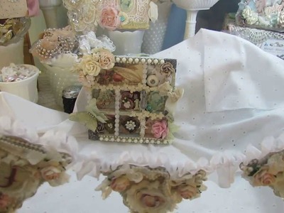 Altered Shadow Box and Sweet Little Shabby Chic Banner