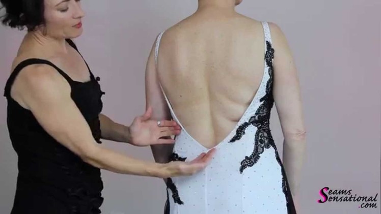 Altering a Standard Gown for a More Appealing Back Line