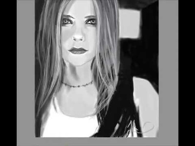 Avril Lavigne Drawing (Speed Painting)