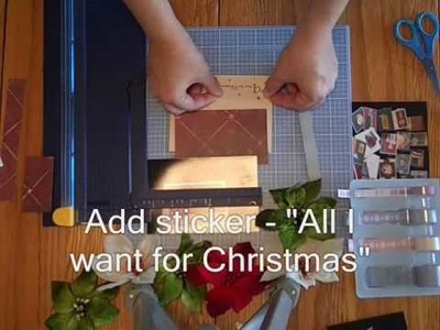 Creative Memories #30 - Making Christmas Card 18  - All I Want for Chrismtas - Card Kit  2009